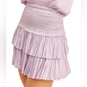 Reset by Jane Lilac Silky Freya Top and Amore Skirt Ruffle Skirt Top Set